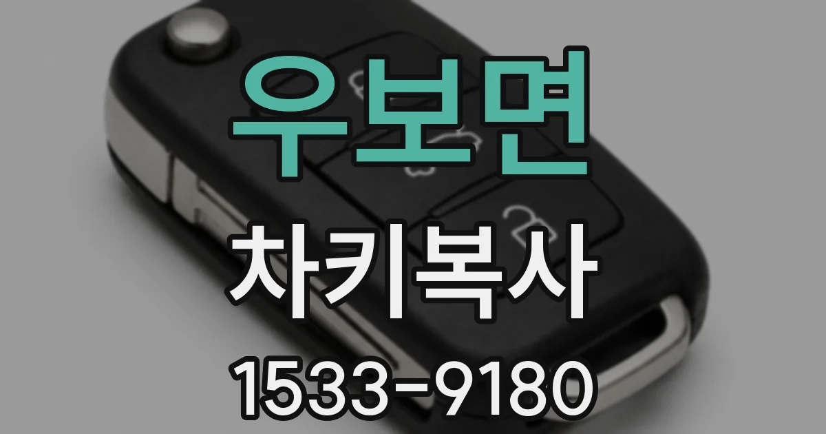 우보면 차키복사