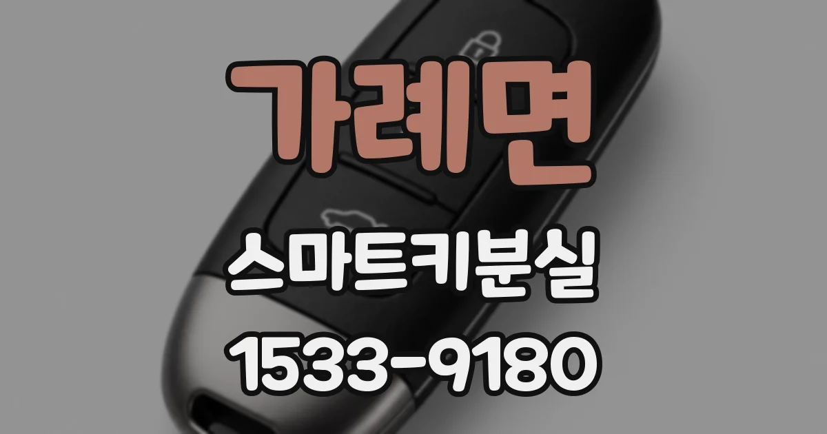 가례면 스마트키분실