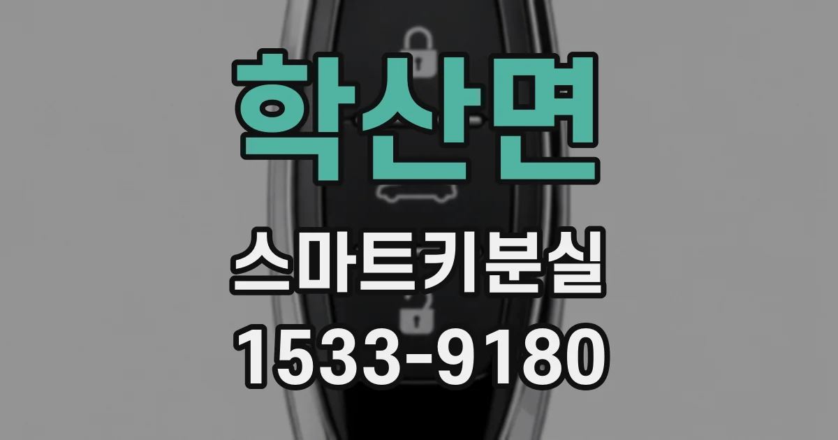 학산면 스마트키분실