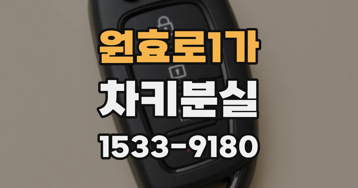 원효로1가 차키분실