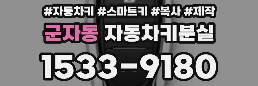 군자동 자동차키분실