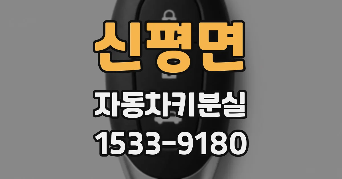 신평면 자동차키분실