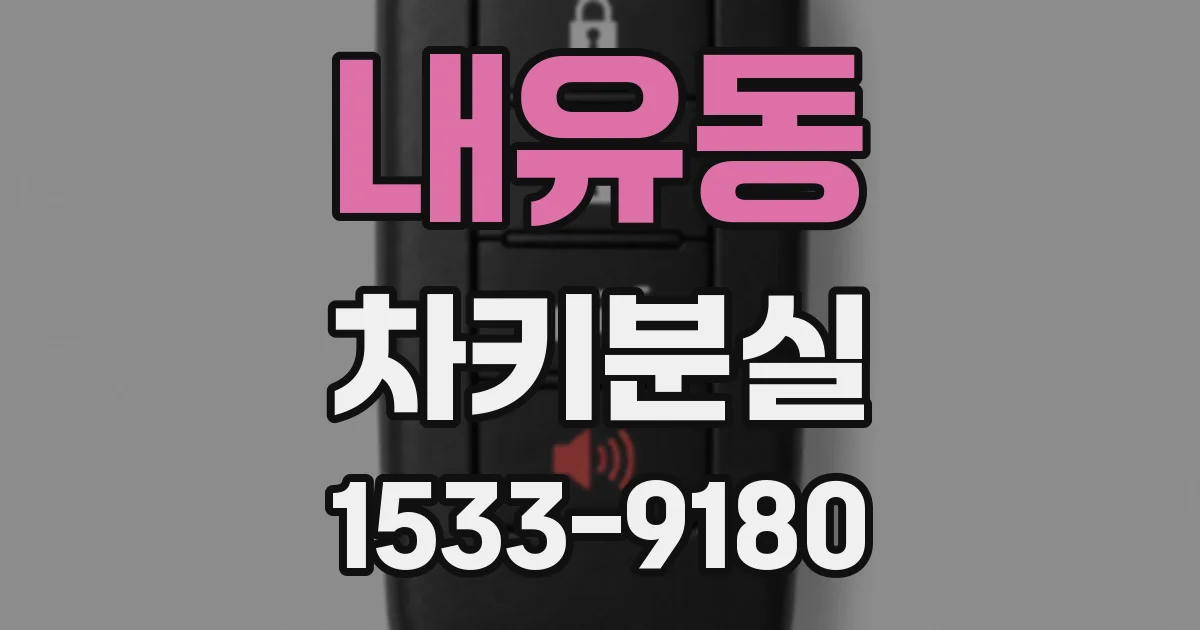 내유동 차키분실
