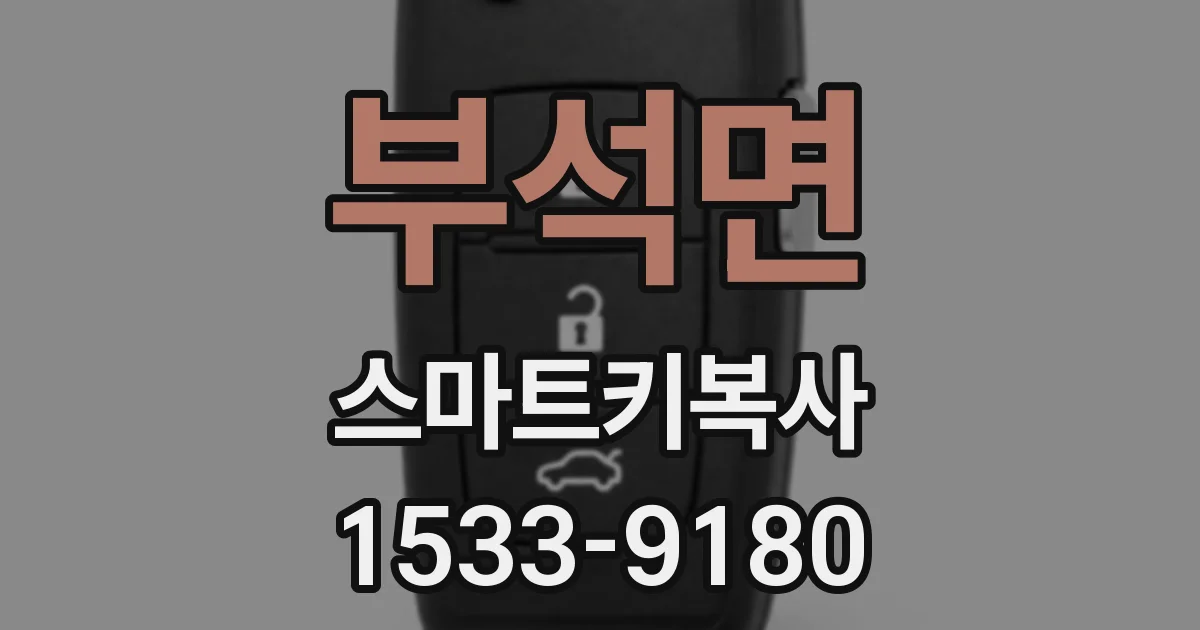 부석면 스마트키복사