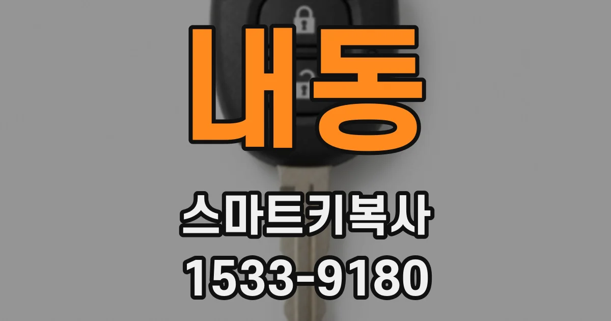 내동 스마트키복사