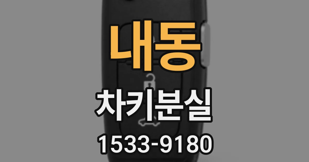 내동 차키분실