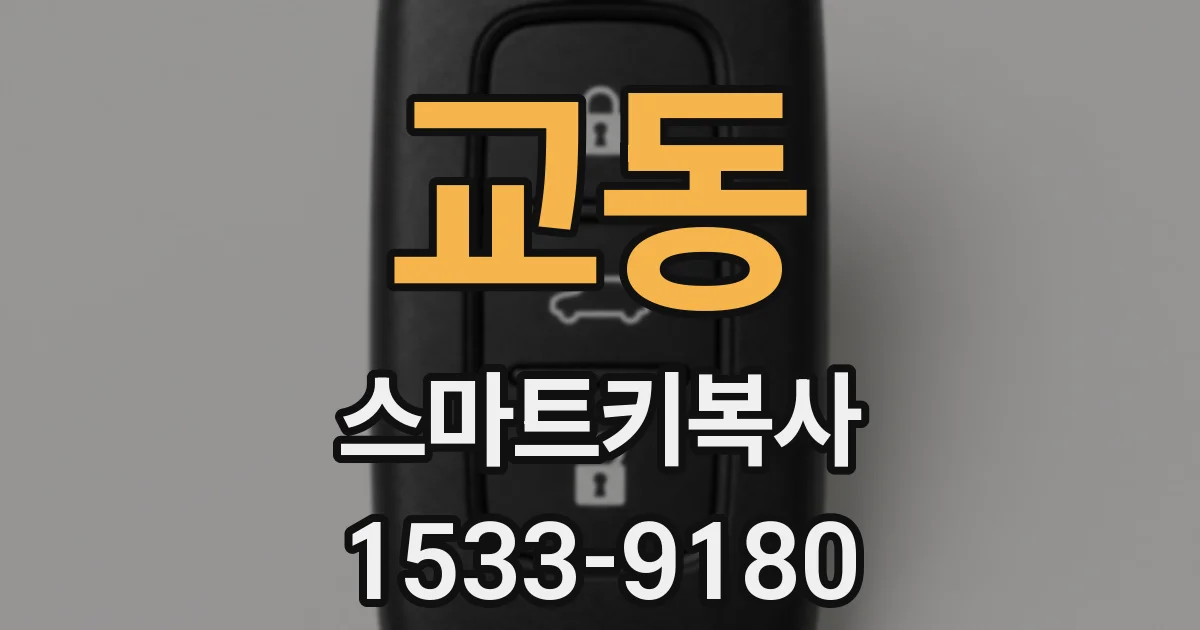 교동 스마트키복사