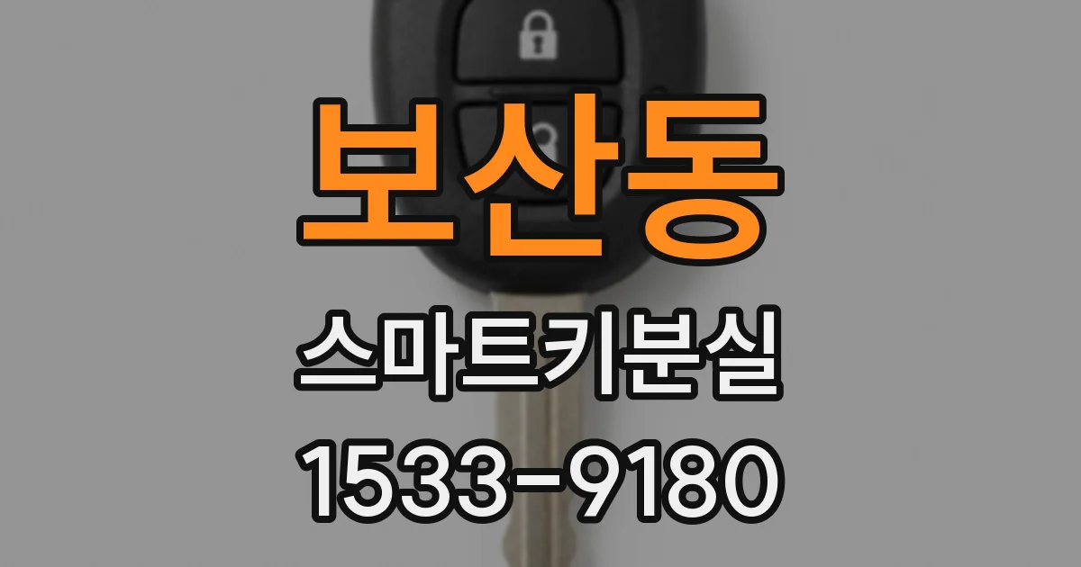 보산동 스마트키분실