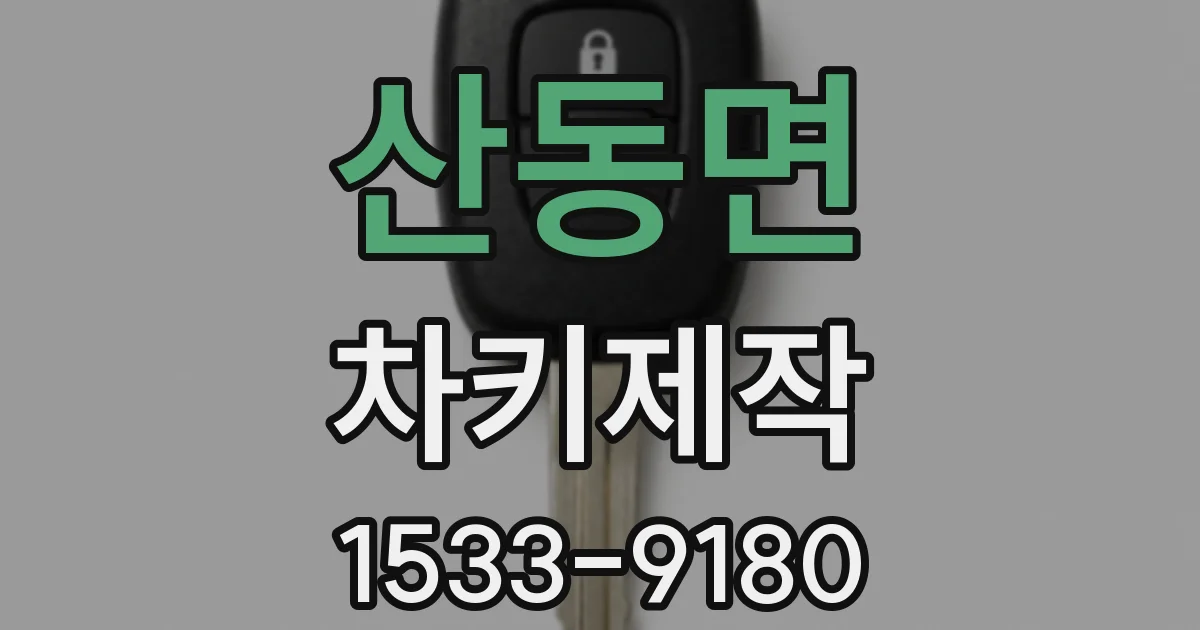 산동면 차키제작