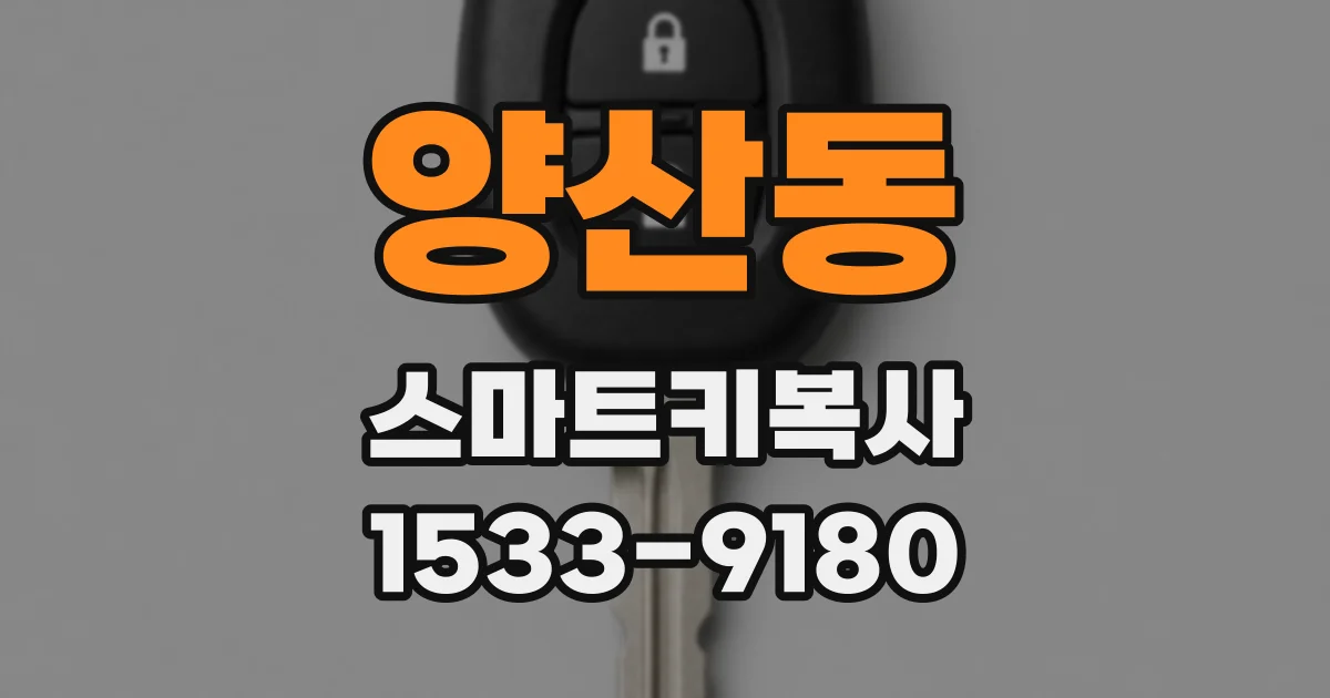양산동 스마트키복사