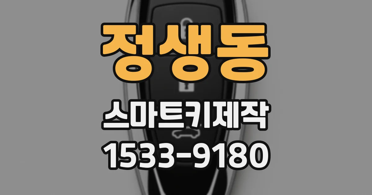 정생동 스마트키제작