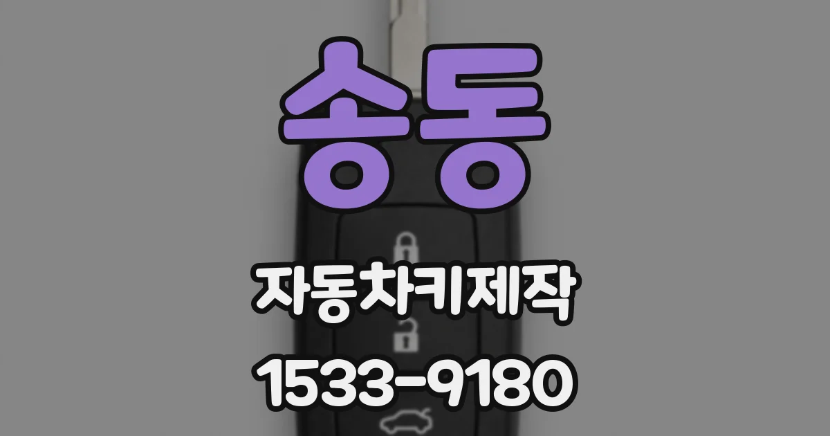 송동 자동차키제작