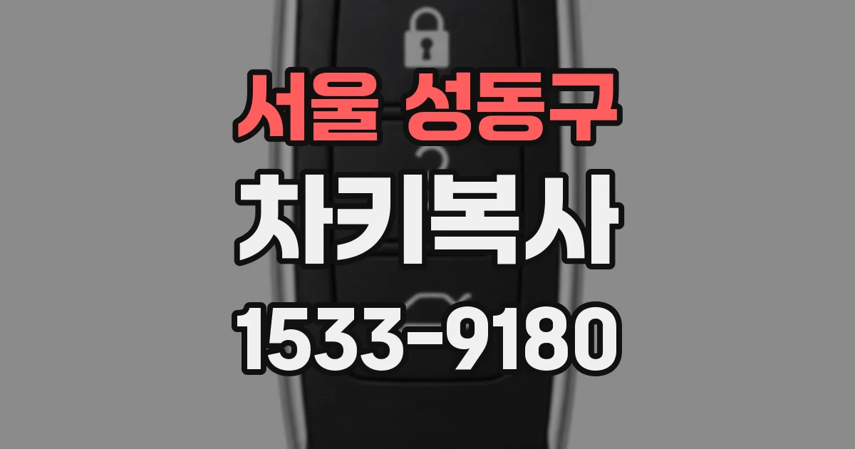 서울 성동구 차키복사