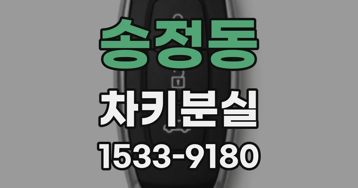 송정동 차키분실