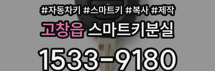 고창읍 스마트키분실