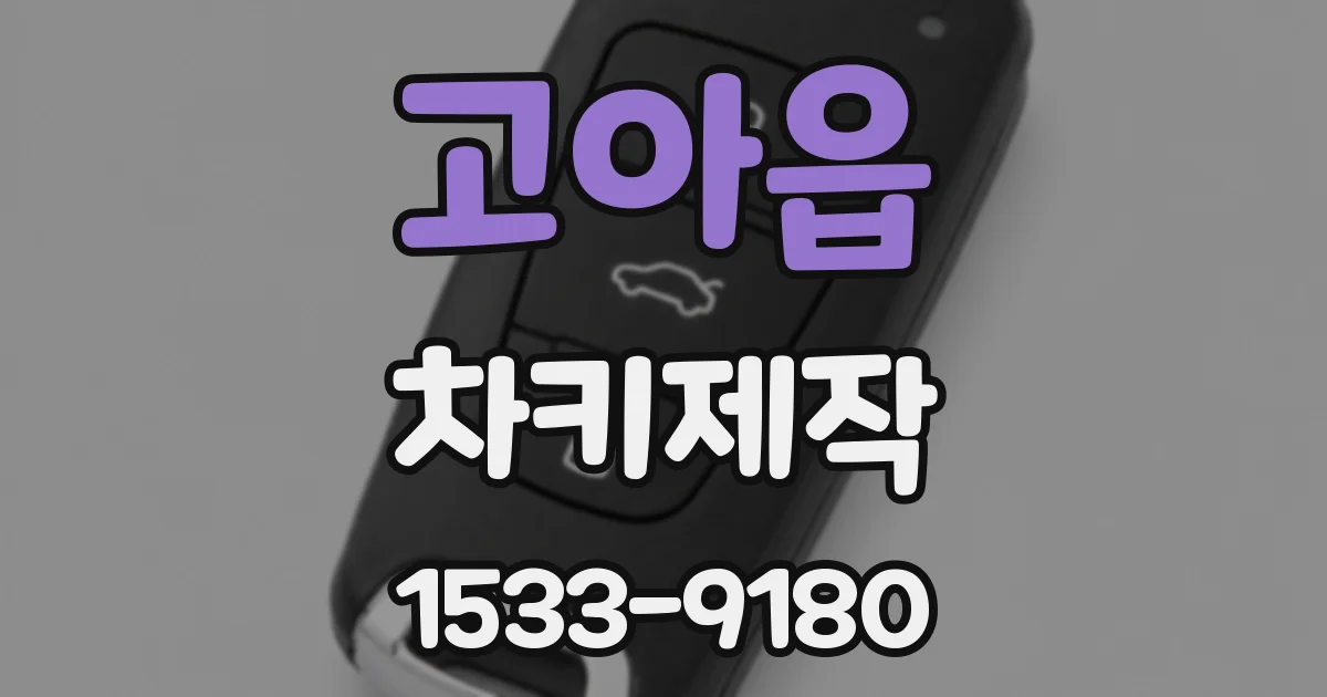 고아읍 차키제작