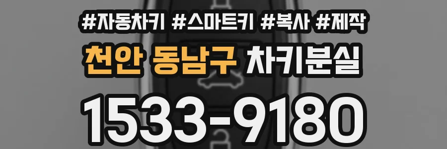 천안 동남구 차키분실