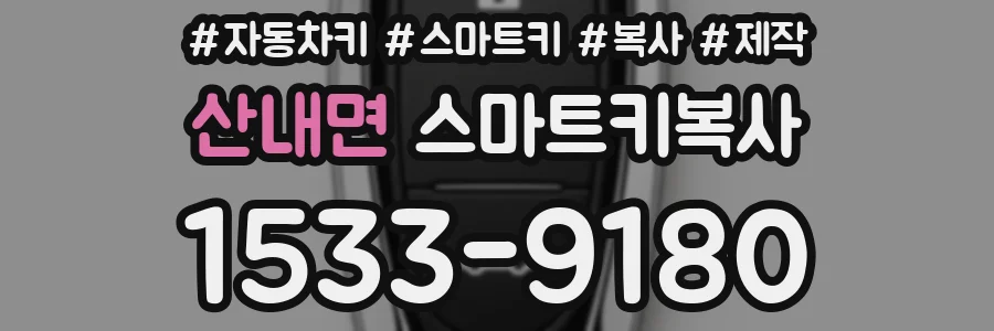 산내면 스마트키복사