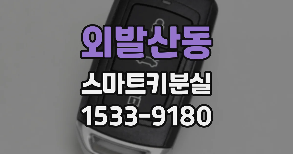 외발산동 스마트키분실