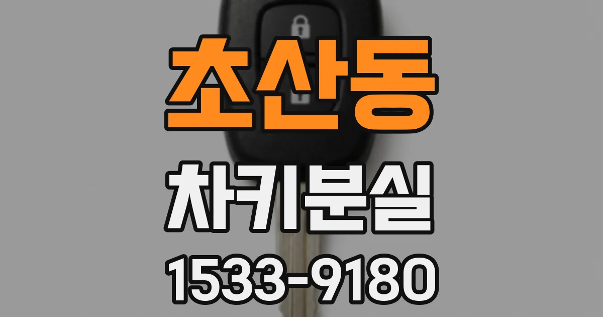 초산동 차키분실