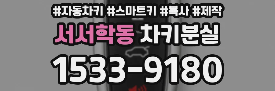 서서학동 차키분실