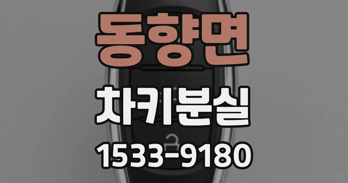 동향면 차키분실