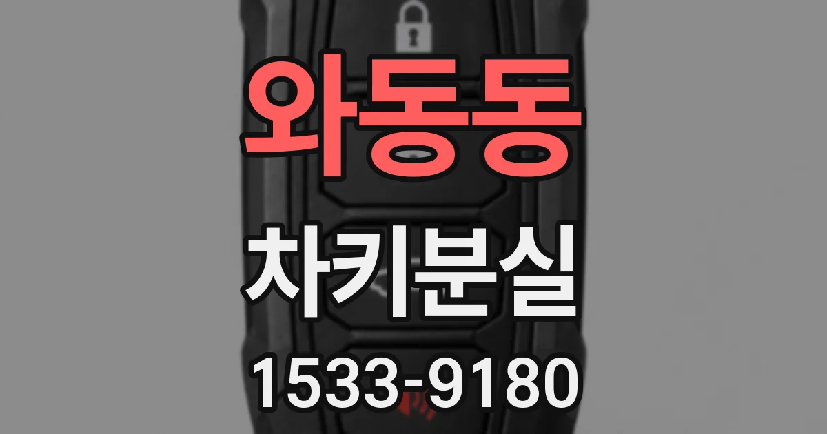 와동동 차키분실