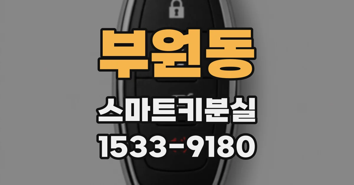 부원동 스마트키분실