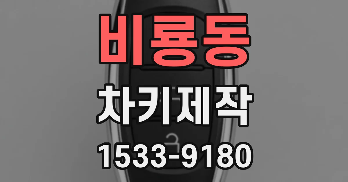 비룡동 차키제작