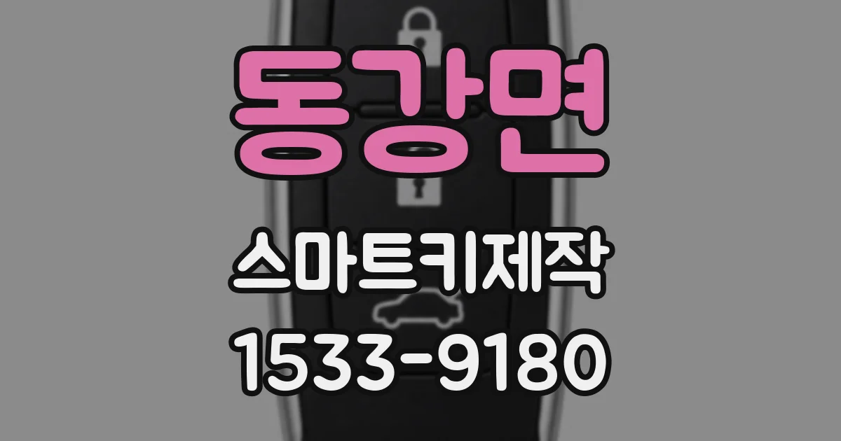 동강면 스마트키제작