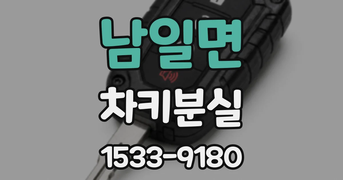 남일면 차키분실