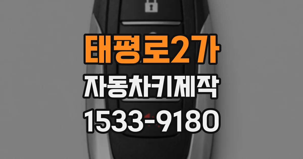 태평로2가 자동차키제작