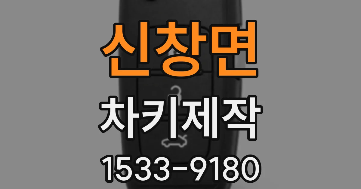 신창면 차키제작