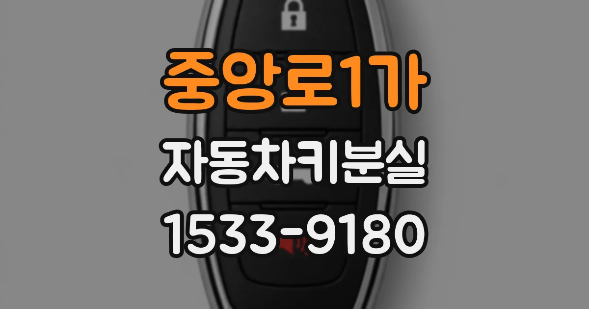 중앙로1가 자동차키분실