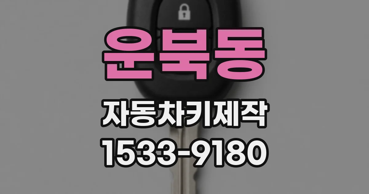 운북동 자동차키제작