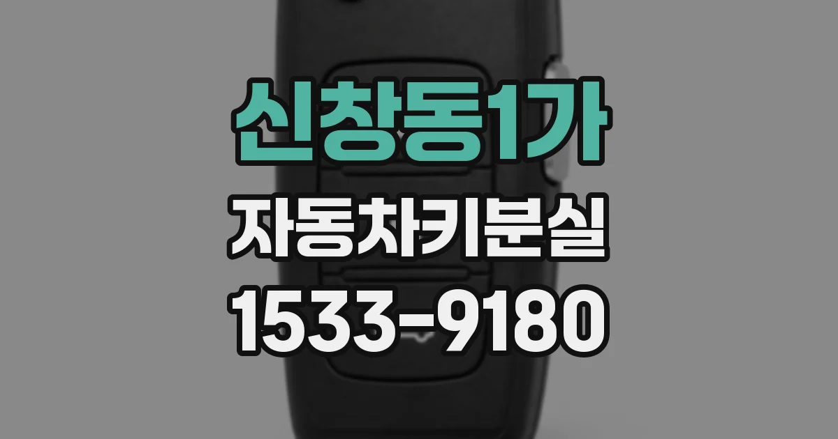 신창동1가 자동차키분실