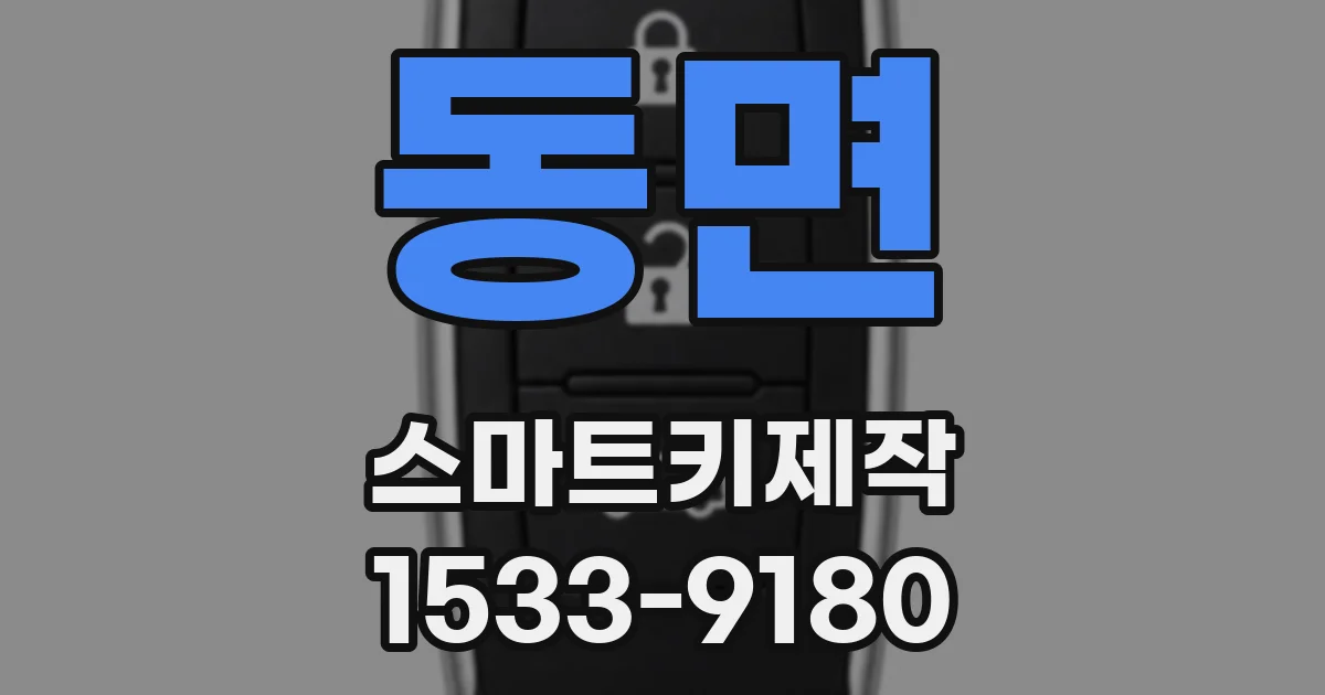 동면 스마트키제작