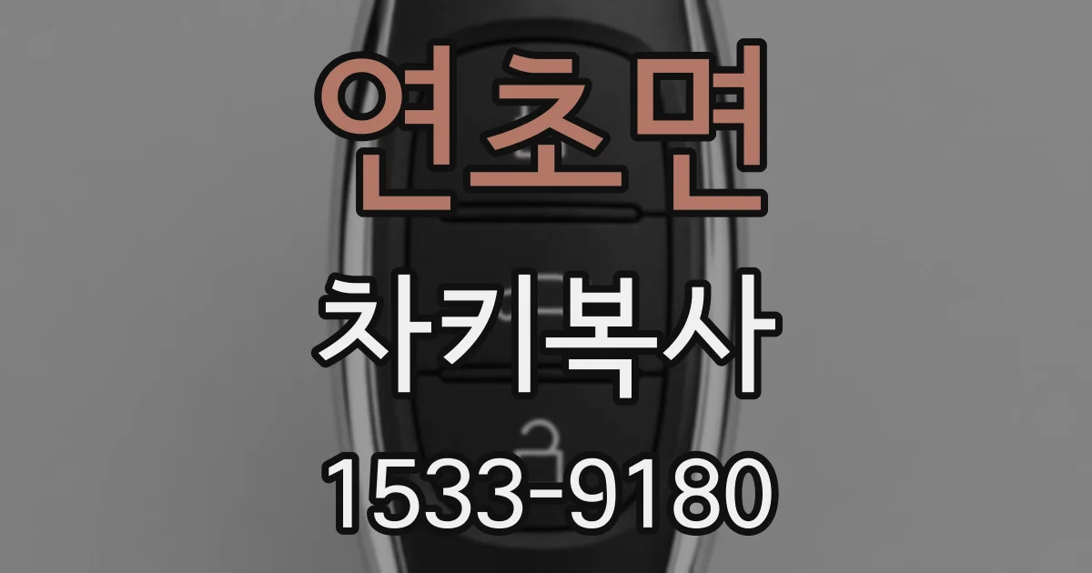 연초면 차키복사