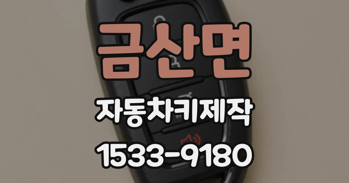 금산면 자동차키제작