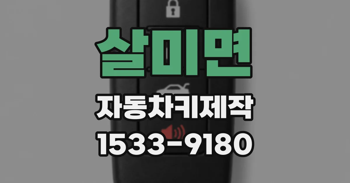 살미면 자동차키제작