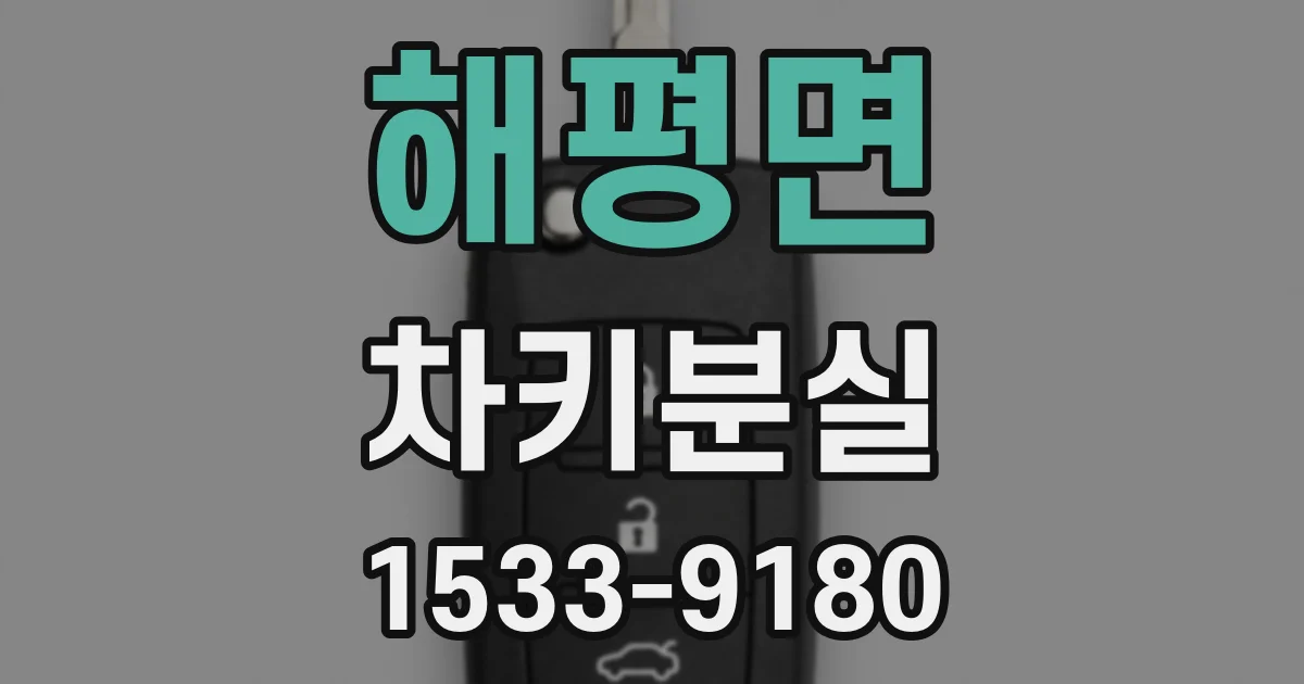 해평면 차키분실