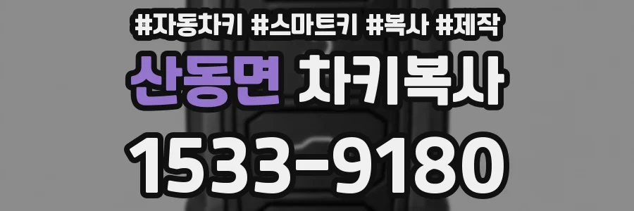 산동면 차키복사