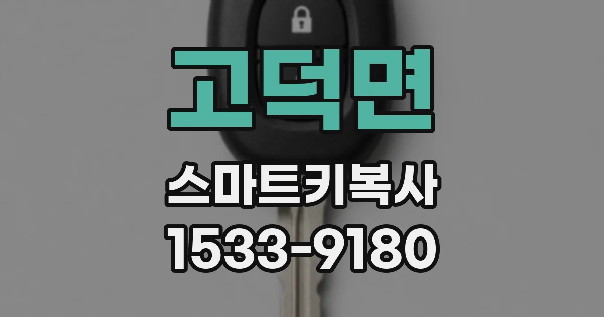 고덕면 스마트키복사