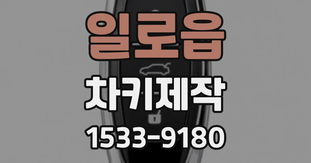 일로읍 차키제작