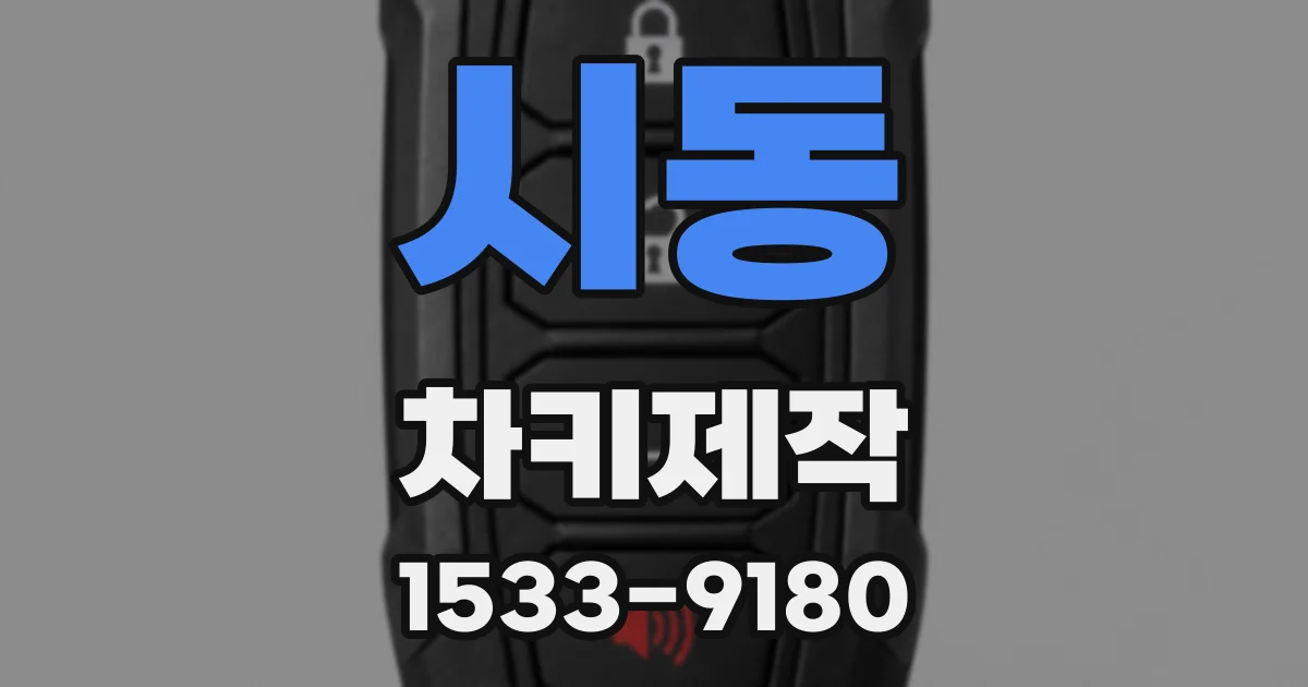 시동 차키제작