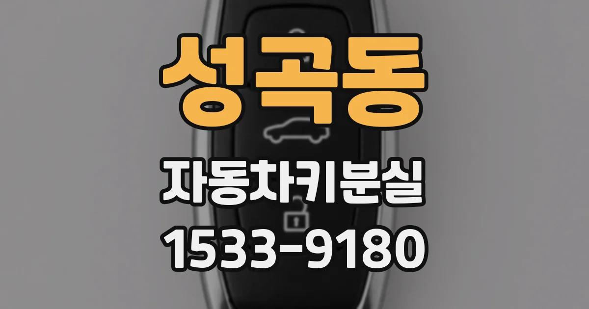 성곡동 자동차키분실