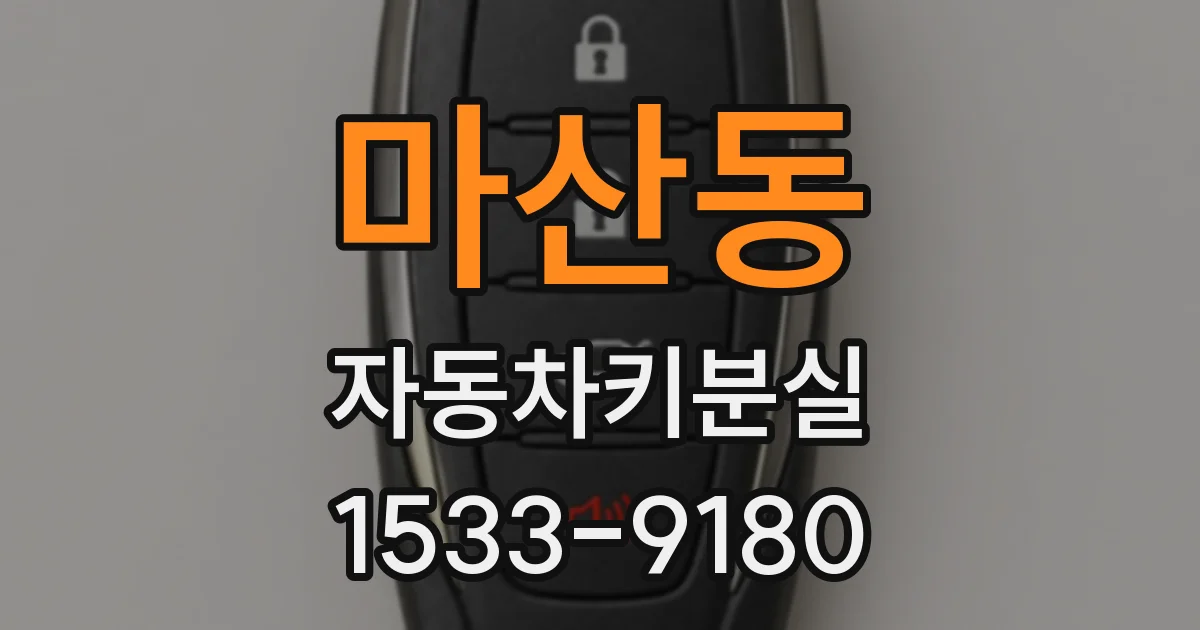 마산동 자동차키분실