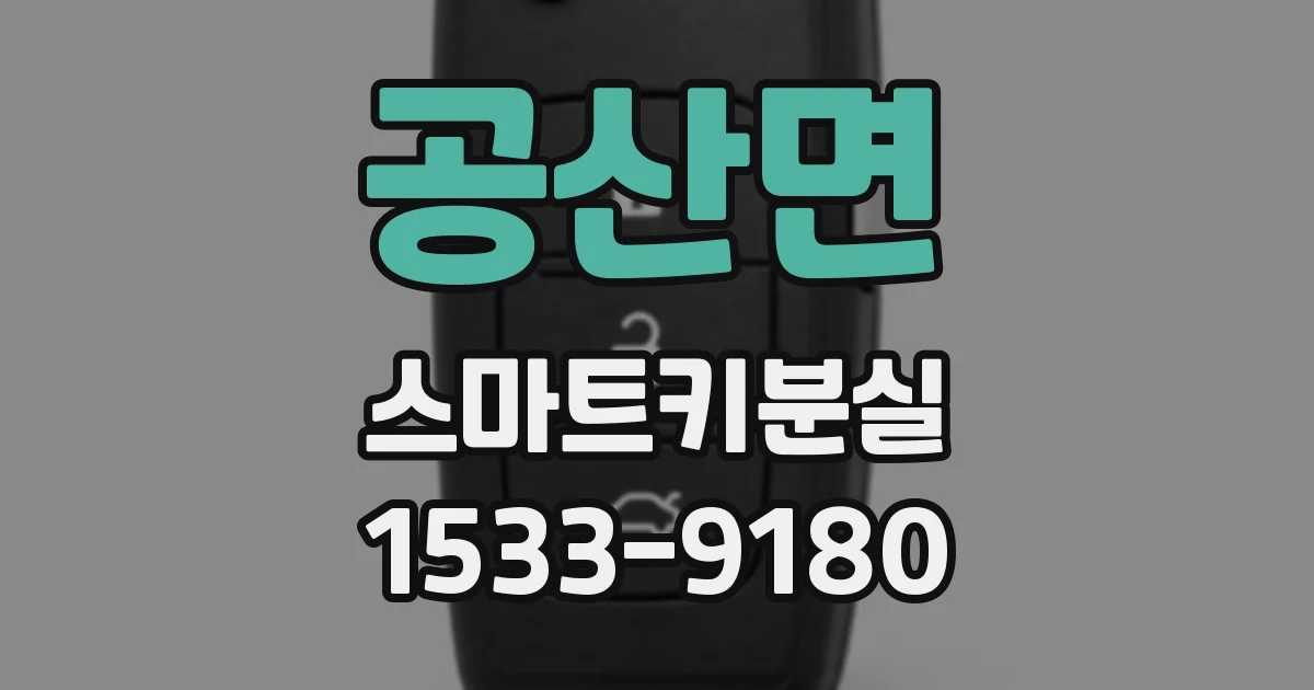 공산면 스마트키분실