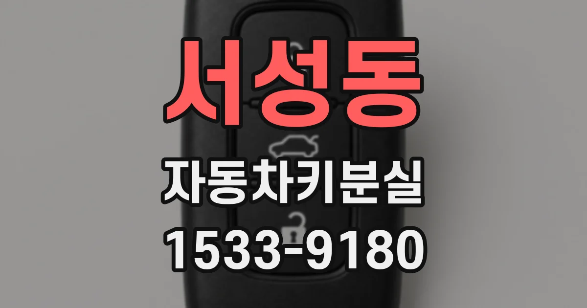 서성동 자동차키분실