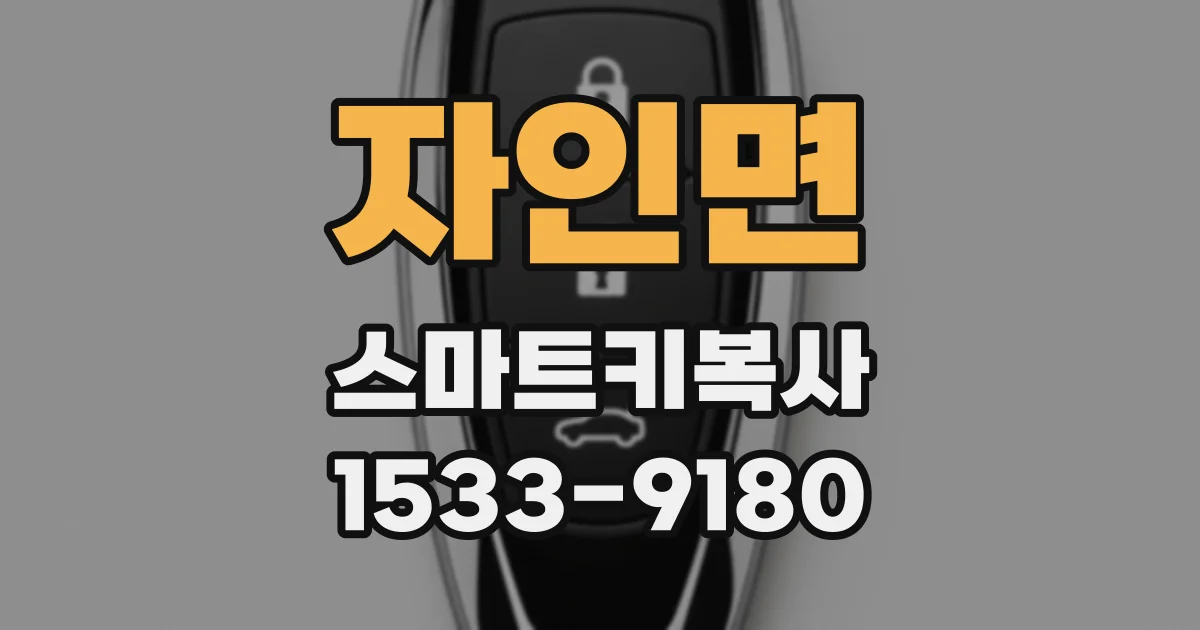 자인면 스마트키복사